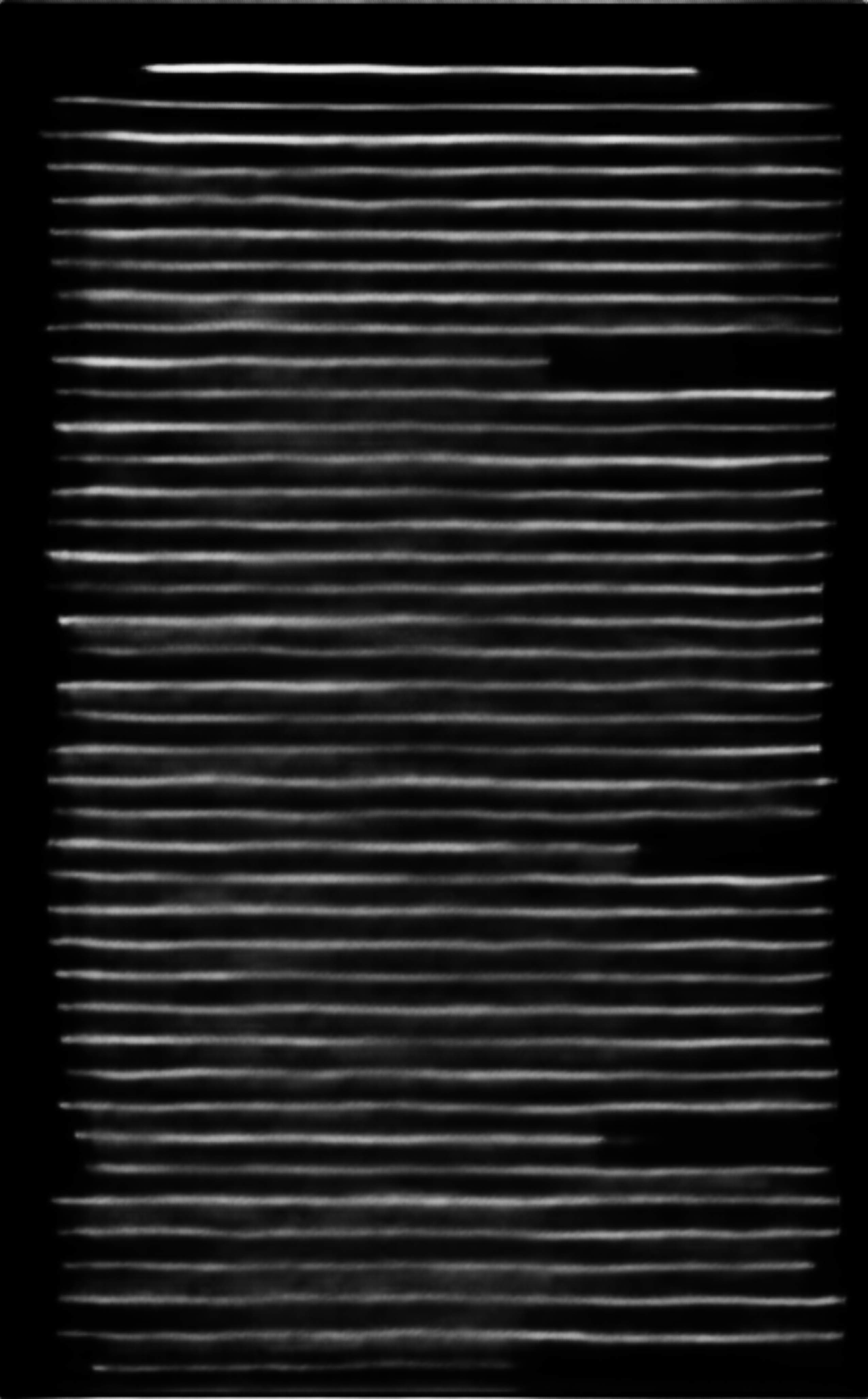 Line probability output with bright horizontal text centerlines